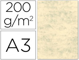100h. cartulina marmoleada A3 200g/m² gris